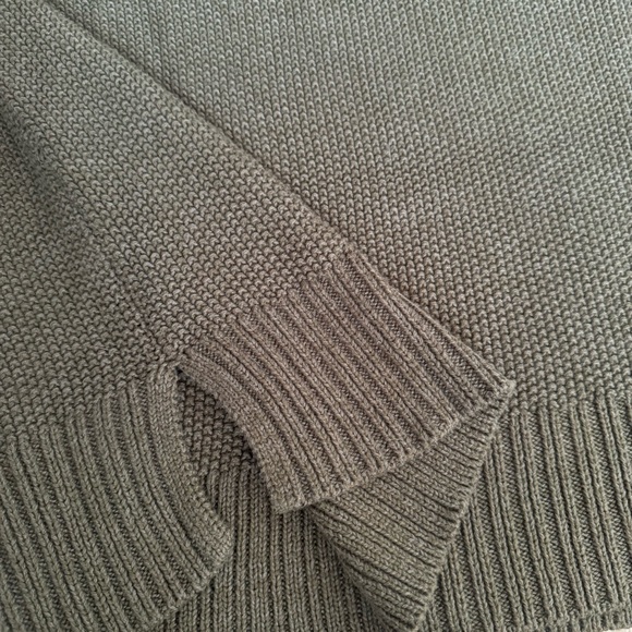 Lucky Brand Olive Green Knit Long Sleeve Sweater - Picture 4 of 7